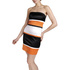 Sukienka Desperado London 6150 orange-ivory-black