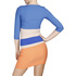 Sukienka Yoshe 3055 blue-beige-orange