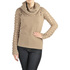 Sweter z ażurowymi rękawami Nougat NL1206 hazelnut