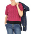 Krótki sweter SMF 129013 rosa