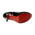 Lakierowane szpilki z czerwoną podeszwą Buffalo Victoria 9669-177 black ultra patent red sole
