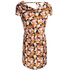 Sukienka w geometryczne wzory ICHI Astra sudan brown