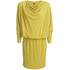 Musztardowa sukienka DOTS 45356 mustard