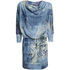Dzianinowa sukienka DOTS 45356 blue