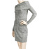 Sukienka odsłaniająca ramiona DOTS 45208 grey melange