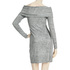 Sukienka odsłaniająca ramiona DOTS 45208 grey melange