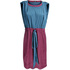 Welurowa sukienka DOTS 45509 plum-lazur