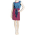 Welurowa sukienka DOTS 45509 plum-lazur