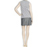 Prążkowana sukienka z zamkiem DOTS 45517 grey