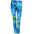 Spodnie w kwiaty DOTS BU-0010t turquoise