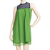 Szyfonowa sukienka z koronką DOTS 45514 green