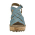 Skórzane sandały na korku FLY London Glam Grin P141544050 turquoise