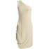 Cielista sukienka z drapowaniem DOTS 42742 beige