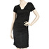 Dzianinowa sukienka DOTS 42103 black-silver