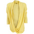 Drapowany sweter DOTS BU-009B yellow