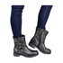 Kozaki biker boots Bronx Tough 43866 black-dark silver