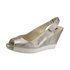 Sportowe sandały o metalicznym połysku Bronx Topaz 84074 platinum-white metallic