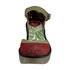 Ażurowe sandały z zamszu FLY London Yellow Ying Perf. P500280014 red-pistachio-black