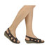 Skórzane sandały na koturnie FLY London Orange Otto P500289007 dk brown
