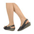 Skórzane sandały z klamrami FLY London Oange Oarol P500407005 black