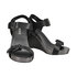 Sandały z metaliczną platformą Bronx Finna 84229 black-pewter