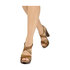 Skórzane sandały na grubym obcasie Eva Frutos Ivon 2516 camel-avellana