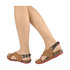 Sandały z bieżnikową podeszwą DOTS SIMEN Sally 6529 brown
