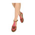 Neonowe sandały Bronx Karmina 43995 mid brown-bright pink