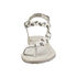 Skórzane sandały Bronx New Yori 84175 white-silver
