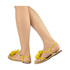 Sandały z kwiatowym motywem Blink Aster 801473 yellow