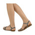 Skórzane sandały z cyrkoniami Inuovo Zoe 1041 dark grey