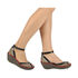 Ażurowe sandały z zamszu FLY London Yellow Ydel Perf. P500477009 beige-black-red