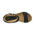 Zamszowe sandały na korkowym koturnie DOTS Hetty 1719-335 black