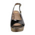 Lakierowane sandały na koturnie Karino 1000-003 black patent