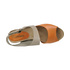 Sandały na drewnianym obcasie Karino 0775-046 beige-orange