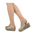 Metaliczne sandały ze skóry naturalnej Karino 1000-074 gold