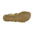 Sandały z profilowaną wkładką Carinii B2048-054 dirty pistachio
