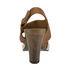 Sandały na drewnianym obcasie Karino 0775-106 ecru-brown