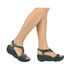 Sandały ze skóry naturalnej FLY London Bulbo Bianca P500261010 petrol