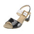 Lakierowane sandały Solo Femme 64402-01-D95 black-white