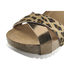 Sandały w cętki leoparda TakeMe River WIL068 pelo leopardo-vaqueta caoba