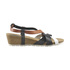 Sandały na koturnie TakeMe Lilah ROM155 negro-cuero-blanco