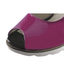 Lakierowane sandały na koturnie Kordel 1040 pink patent