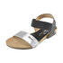 Sandały ze skóry naturalnej Karino 0958-115-P black-silver