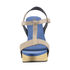 Sandały na drewnianym koturnie Mascha Hazel 14352 beige-blue102