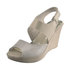 Cieliste sandały na koturnie Karino 1435-001 beige