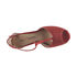 Sandały z wężowej łuski Buffalo Kira ZS-0777 scarlet