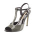 Lakierowane sandały na szpilce Buffalo Lyra 038X-007 grey patent297