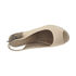 Sandały na koturnie Karino 0243-044-P beige-dark brown