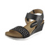 Sandały z cyrkoniami Karino 1266-090-P black